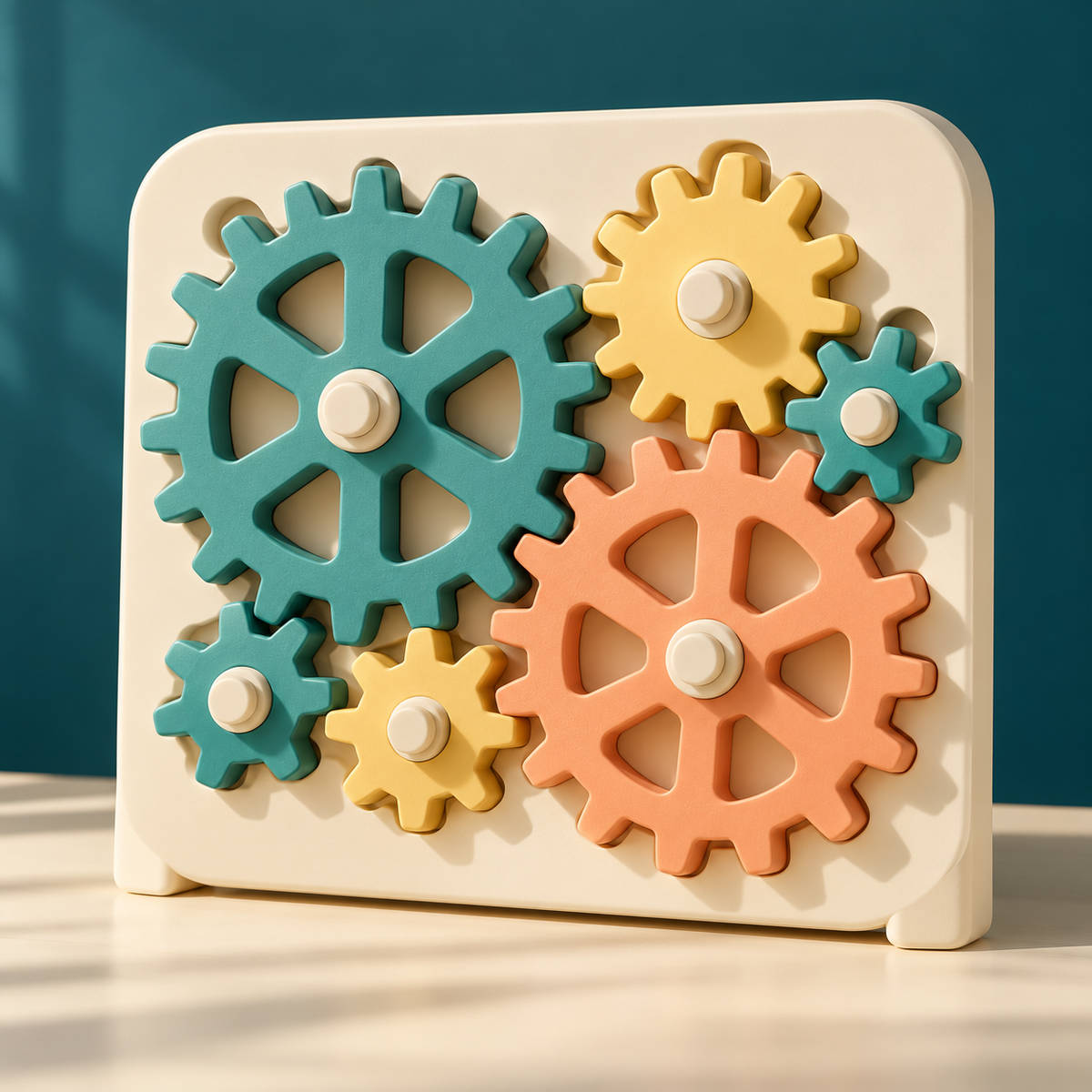AI-generated illustrative Turning Gears Discovery Board, view 1
