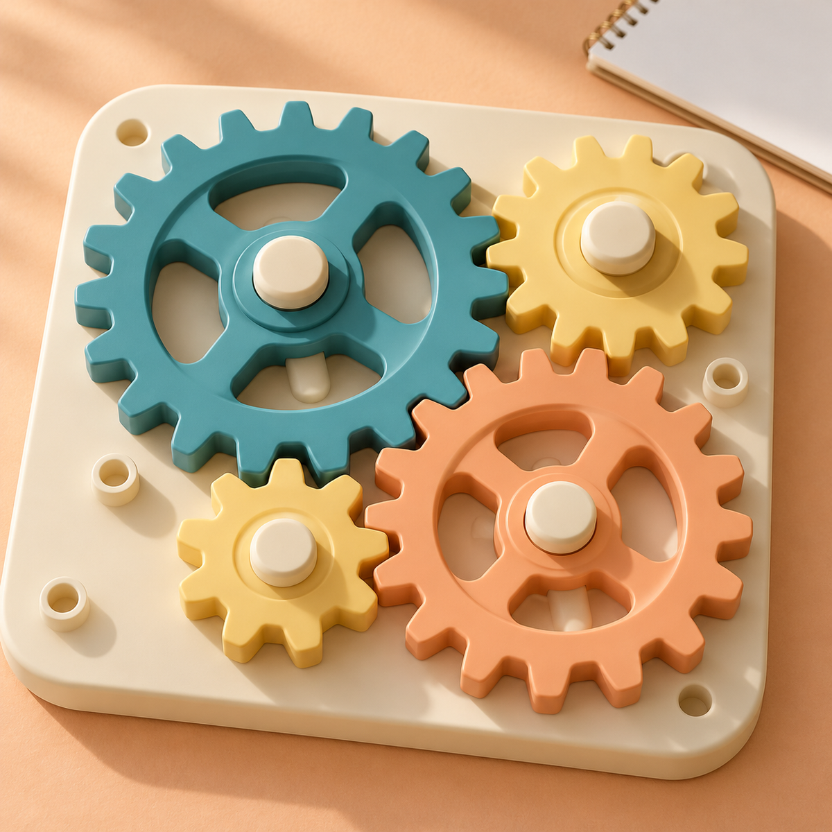 AI-generated illustrative Turning Gears Discovery Board, view 2
