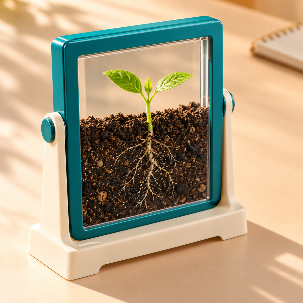 AI-generated illustration of the same Seed Observation Window, second perspective